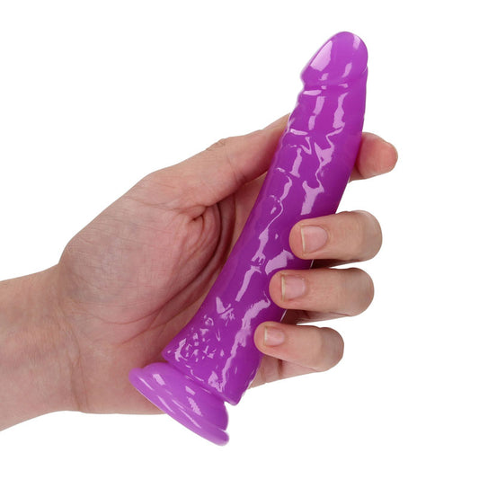 REALROCK 15.5 cm Slim Glow in the Dark Neon – Purple