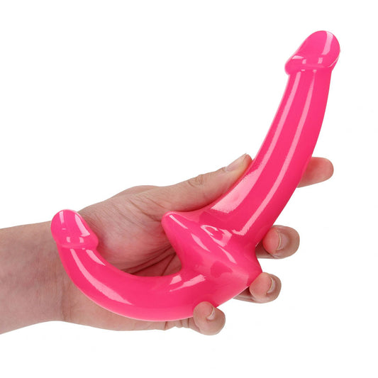 REALROCK 13.5 cm Strapless Strap-On Glow in the Dark – Pink