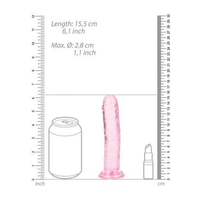 REALROCK 15.5 cm Straight Dildo – Pink