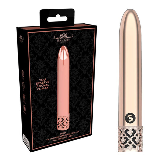 ROYAL GEMS Shiny - ABS Rechargeable Bullet – Rose Gold