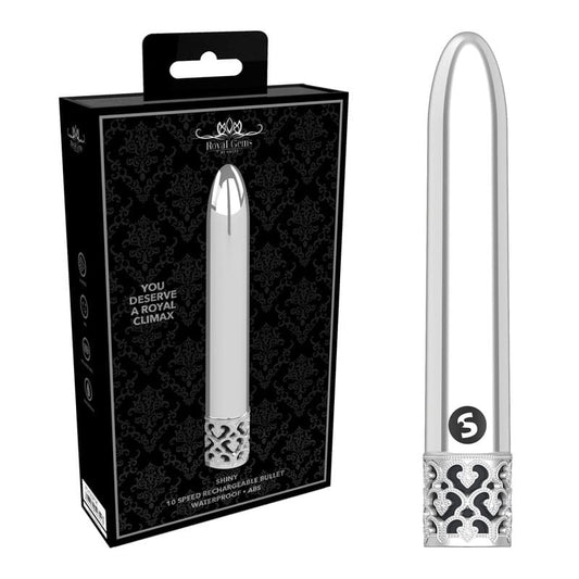 ROYAL GEMS Shiny - ABS Rechargeable Bullet – Silver