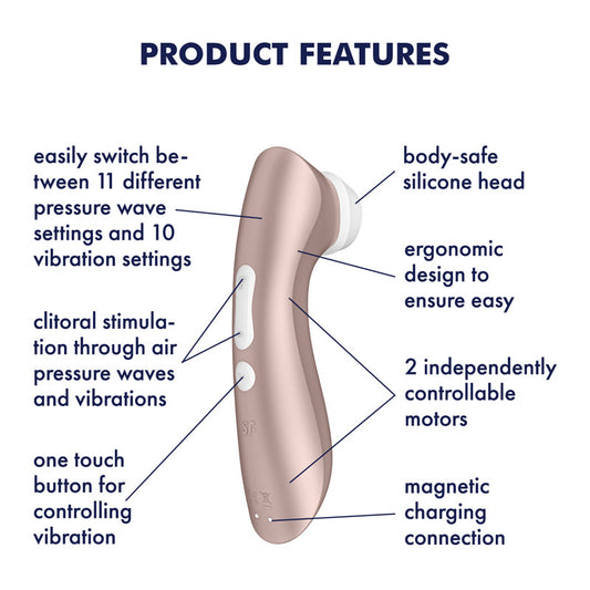 Satisfyer Pro 2+ – Rose Gold