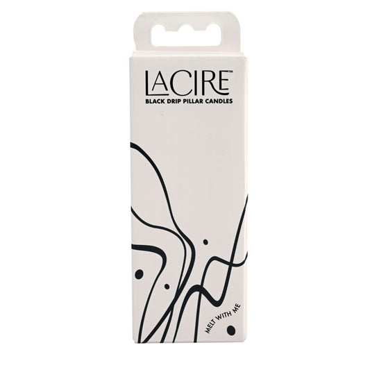 LaCire Drip Pillar Candles – Black