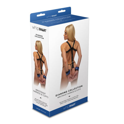 WhipSmart Diamond Wristraint Harness & Cuffs – Blue